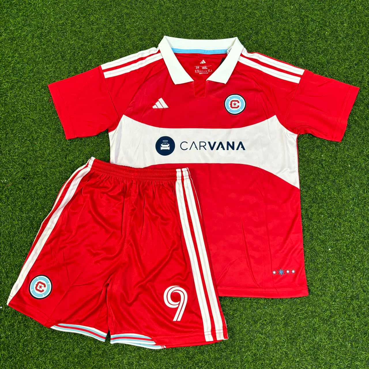 Robert Lewandowski Chicago Fire FC 2026-2027 Kids Red New Season Soccer Kit Jersey