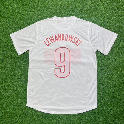 Robert Lewandowski Poland 2012 Retro Football Jersey