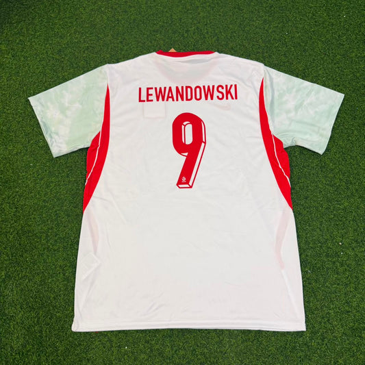 Robert Lewandowski Poland 2026 New Season White Football Jersey