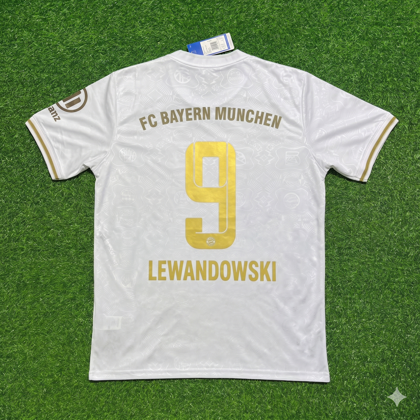 Robert Lewandowski #9 Bayern München 125 Years Anniversary Special-Edition White Jersey