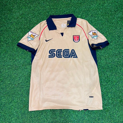 Robert Pirès #7 Arsenal 2001-2002 Away Golden Retro Jersey