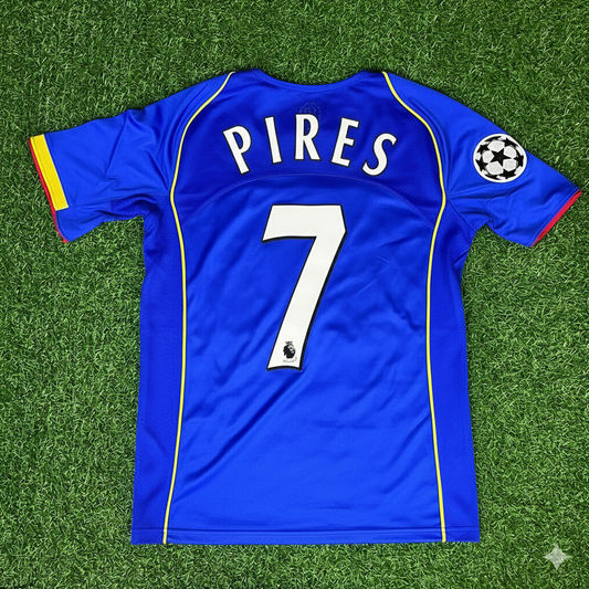 Robert Pires Arsenal 2004-05 Blue Retro Jersey Trikot Maglia Camiseta