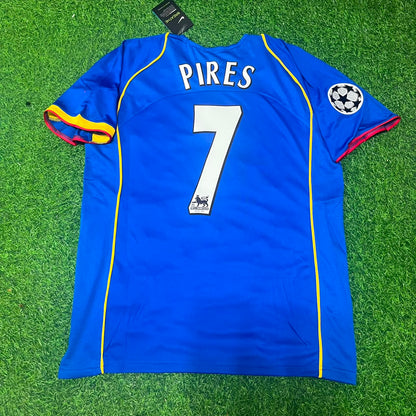 Robert Pires Arsenal 2004-05 Blue Retro Jersey Trikot Maglia Camiseta