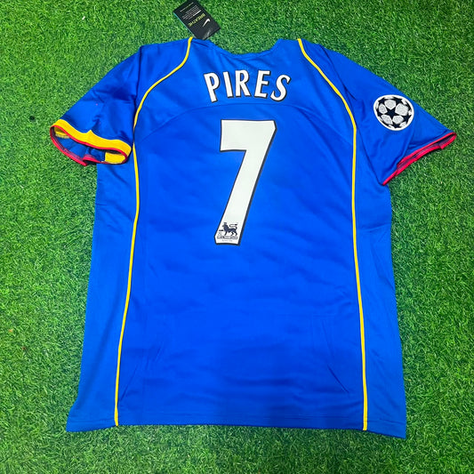 Robert Pires Arsenal 2004-05 Blue Retro Jersey Trikot Maglia Camiseta