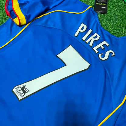 Robert Pires Arsenal 2004-05 Blue Retro Jersey Trikot Maglia Camiseta
