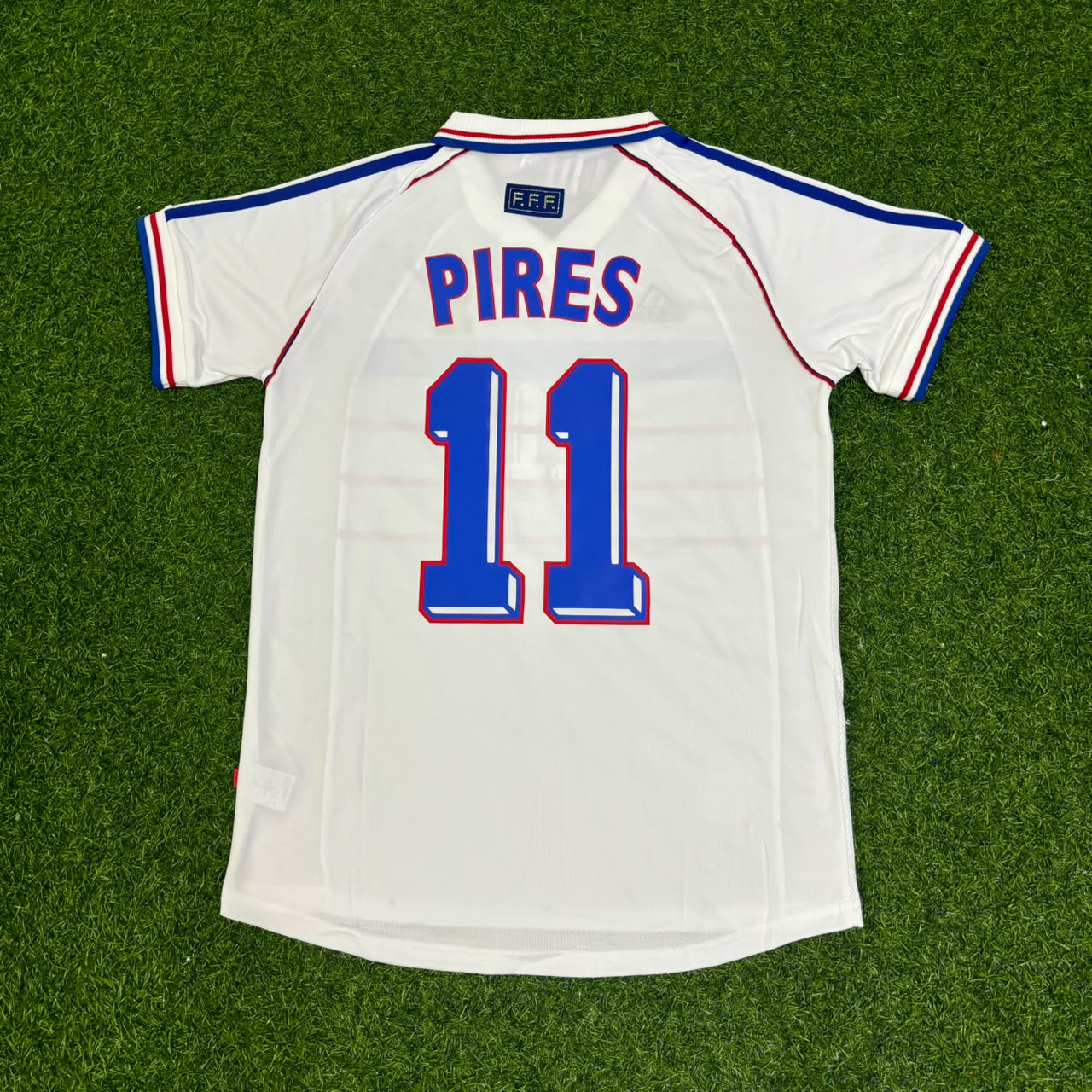 Robert Pires France 1998 World Cup Retro Jersey Maillot Trikot