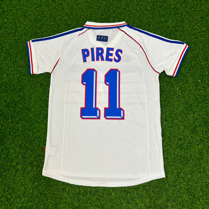 Robert Pires France 1998 World Cup Retro Jersey Maillot Trikot