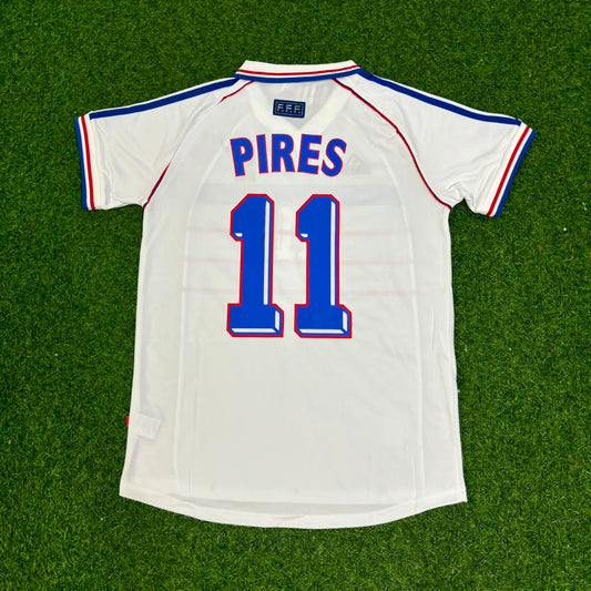 Robert Pires France 1998 World Cup Retro Jersey Maillot Trikot