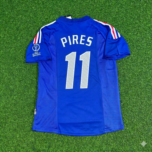 Robert Pirès #11 France 2002 World Cup Retro Football Jersey