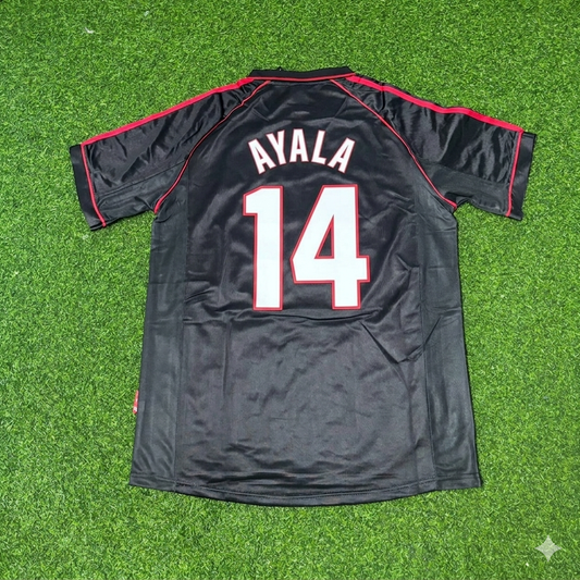 Roberto Ayala #14 AC Milan 1998-1999 Black Retro Football Jersey