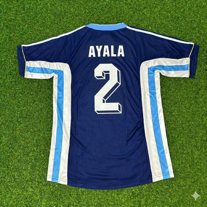 Roberto Ayala #2 Argentina 1998 World Cup Blue Retro Football Jersey