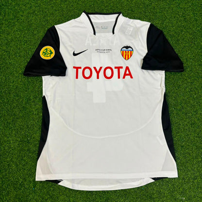 Roberto Ayala Valencia 2004 UEFA Final Retro Jersey Camiseta Soccer Shirt