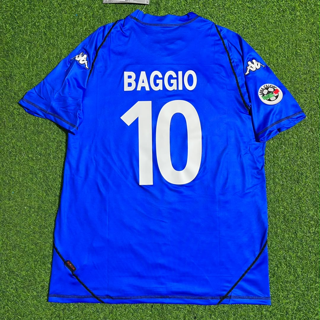 Roberto Baggio Brescia 2003/2004  Retro Blue Football Jersey