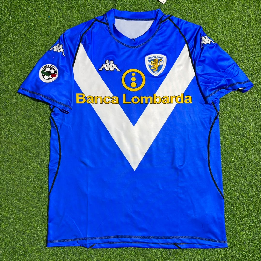 Roberto Baggio Brescia 2003/2004  Retro Blue Football Jersey