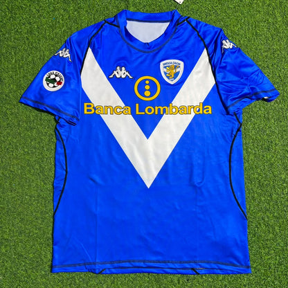 Roberto Baggio Brescia 2003/2004  Retro Blue Football Jersey