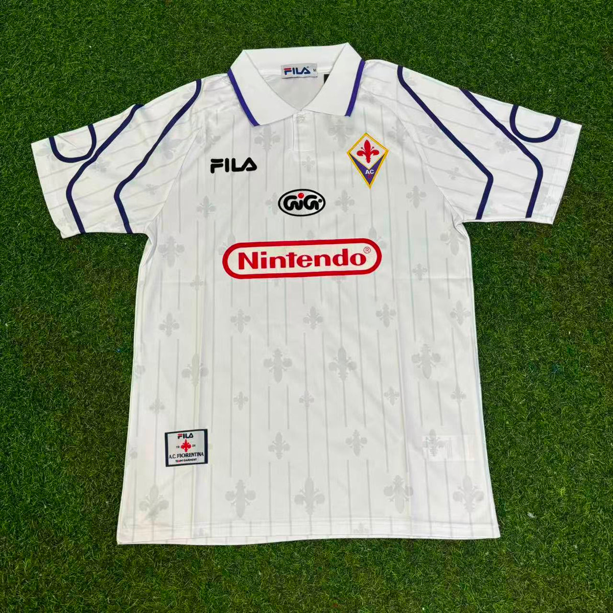 Roberto Baggio Fiorentina Weißes Retro-Fußballtrikot
