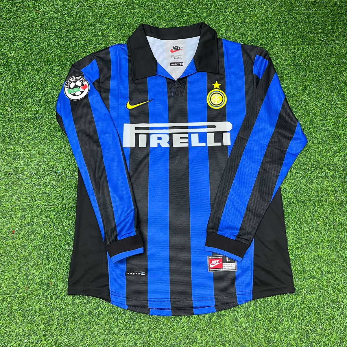 Roberto Baggio - Inter 1998 1999 Retro Jersey Trikot Maillot Maglia Soccer Shirt