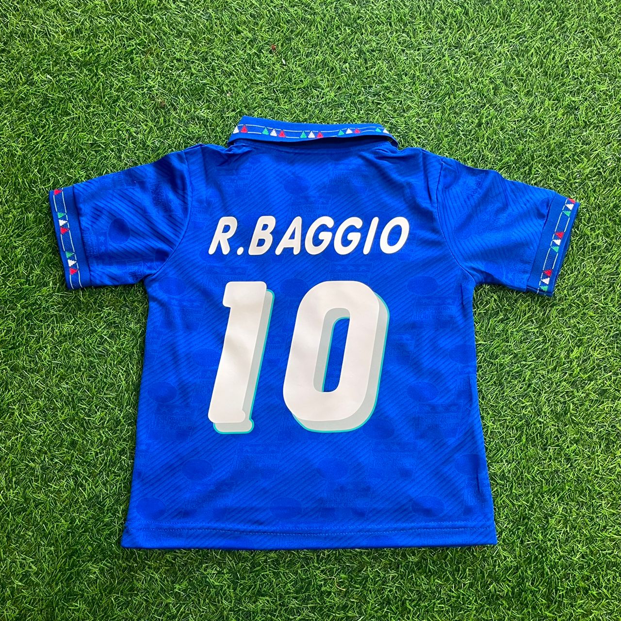 Roberto Baggio Italy 1994 World Cup Retro Kids Football Jersey Kit
