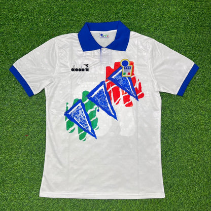 Alessandro Costacurta Italy 1994 World Cup White Retro Football Jersey