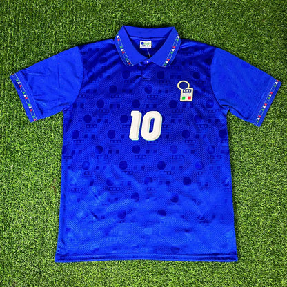 1994 World Cup Roberto Baggio Italy Retro Jersey Maillot Trikot Maglia Soccer Shirt