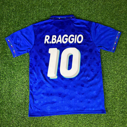 1994 World Cup Roberto Baggio Italy Retro Jersey Maillot Trikot Maglia Soccer Shirt