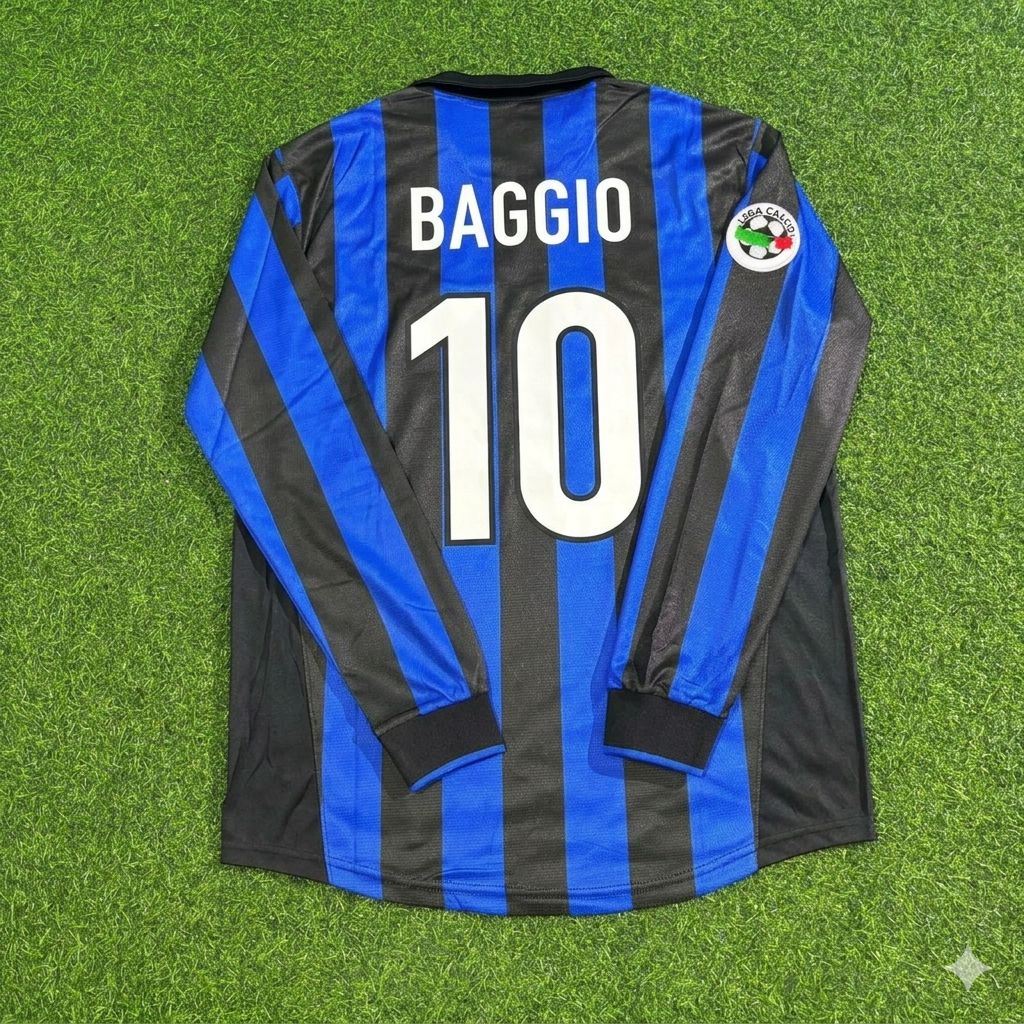 Roberto Baggio - Inter 1998 1999 Retro Jersey Trikot Maillot Maglia Soccer Shirt