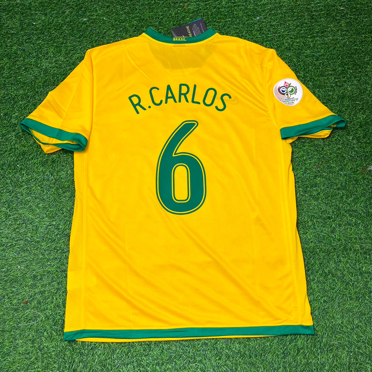 Roberto Carlos #6 Brazil 2006 World Cup Jersey Trikot