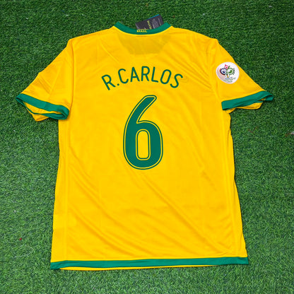 Roberto Carlos #6 Brazil 2006 World Cup Jersey Trikot