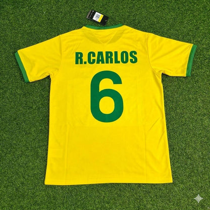 Roberto Carlos Brasilien Retro Heimtrikot