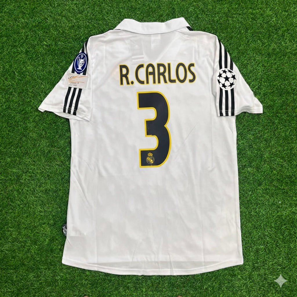 Roberto Carlos 3- Real Madrid 2003 2004 White Home Retro Jersey Shirt Trikot Maillot