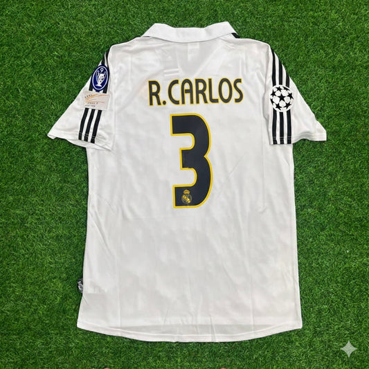 Roberto Carlos 3- Real Madrid 2003 2004 White Home Retro Jersey Shirt Trikot Maillot