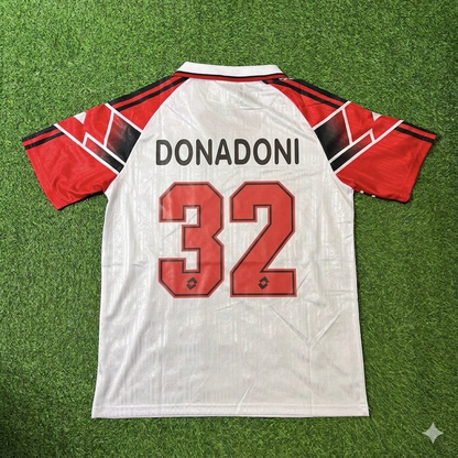 Roberto Donadoni #32 AC Milan 1997 Away Retro Football Jersey