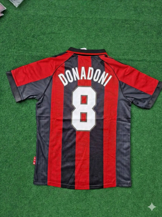 Roberto Donadoni 8- AC Milan 1999 Retro Football Jersey