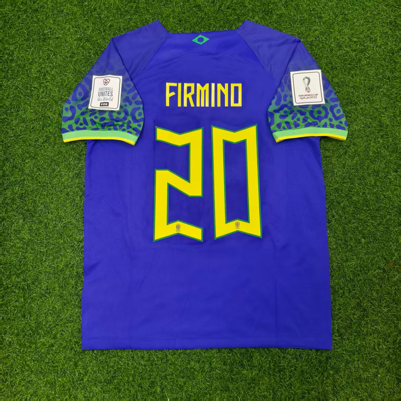 Maillot rétro de football Roberto Firmino Brésil Coupe du Monde 2022