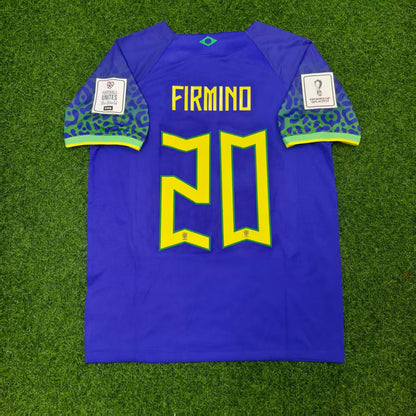 Maillot rétro de football Roberto Firmino Brésil Coupe du Monde 2022