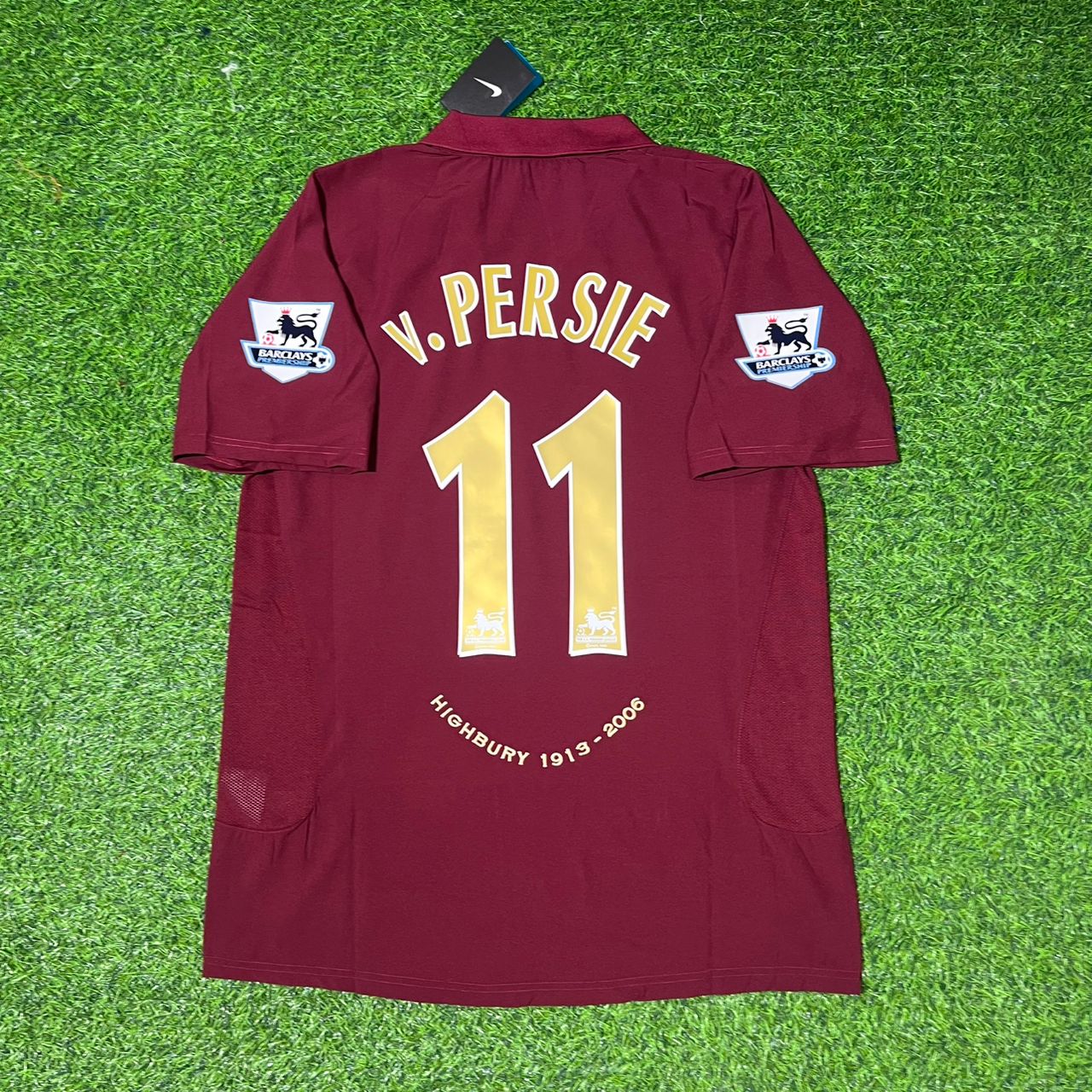 Robin van Persie Arsenal 2006 Highbury Burgundy Retro Football Jersey Soccer Shirt
