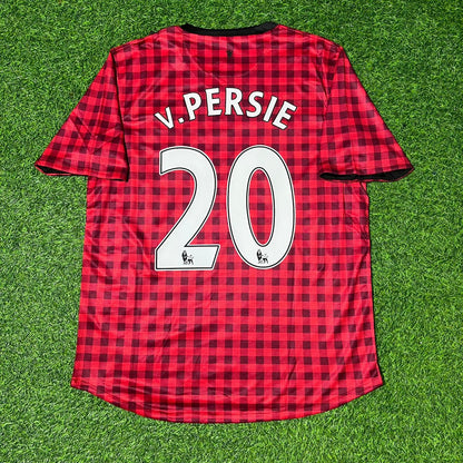 Robin van Persie Manchester United 2012 2013 Season Red Retro Jersey Maillot Trikot