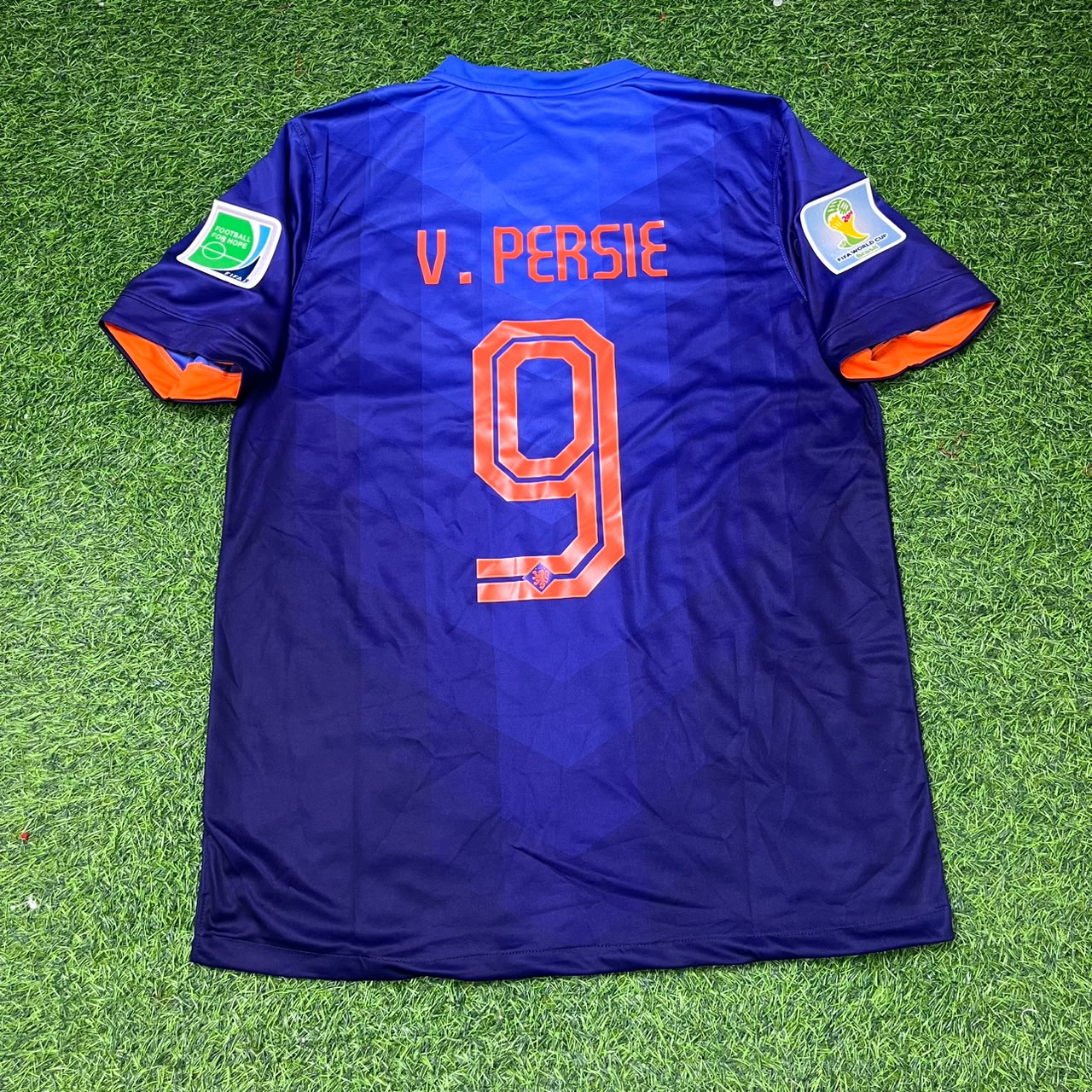 Robin van Persie Netherlands 2014 World Cup Flying Dutchman Special Goal Retro Football Jersey