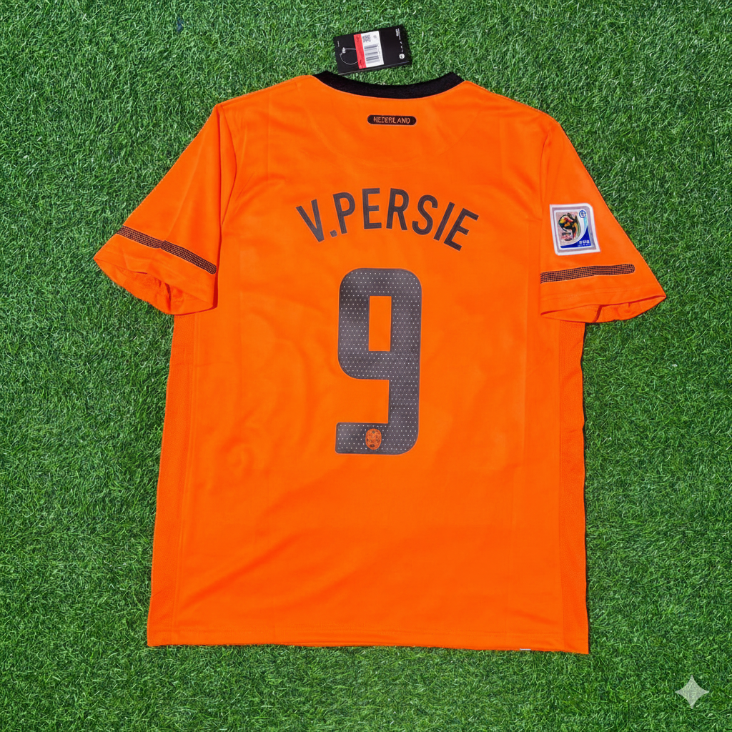Robin van Persie Netherlands 2010 World Cup Final Football Jersey Kit