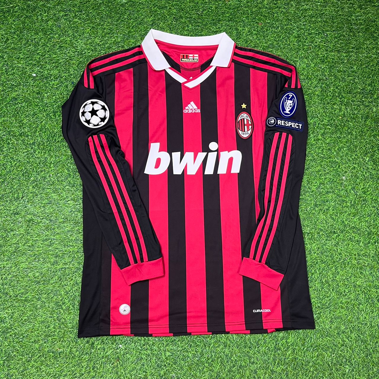Robinho Milan 2009-2011 Long Sleeve Retro Football Jersey
