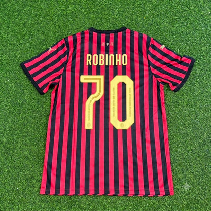 Robinho AC Milan 120th Anniversary Special Golden Retro Football Jersey