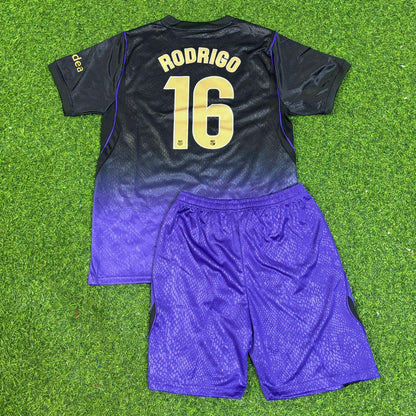 Rodri #16 Barcelona 2027 New Season Away Kids Jersey Trikot Maillot Soccer Shirt