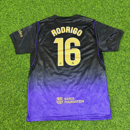 Rodri #16 Barcelona 2027 New Season Away Kids Jersey Trikot Maillot Soccer Shirt