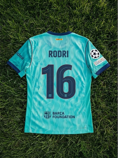 Rodri #16 Barcelona 2026/2027 New Season Third Champions League Patch Football Jersey Trikot Maillot