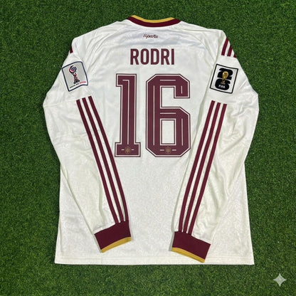 Rodri #16 Spain 2026 World Cup Away Long Sleeve Jersey Trikot Maillot