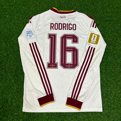 Rodri #16 Spain 2026 World Cup Away Long Sleeve Jersey Trikot Maillot
