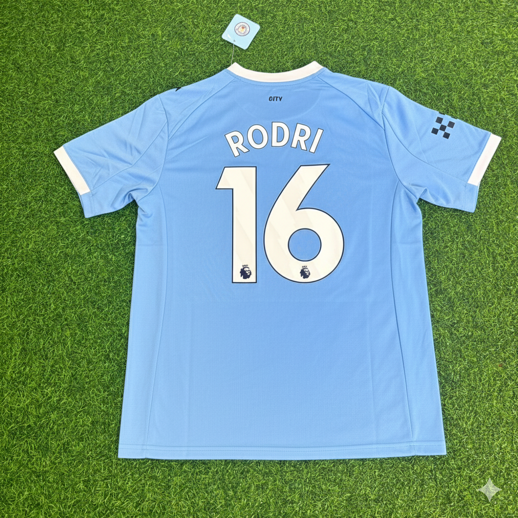 Rodri 16-Manchester City Home New Season 2026 Jersey Trikot Maillot Soccer Shirt