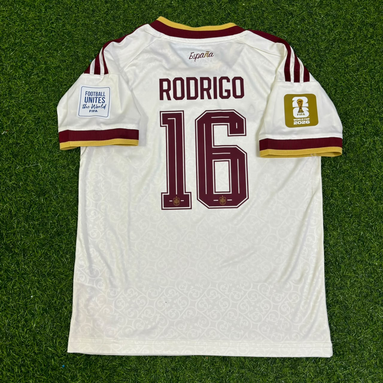 Rodri #16 Spain 2026 World Cup Away Jersey Trikot Maillot