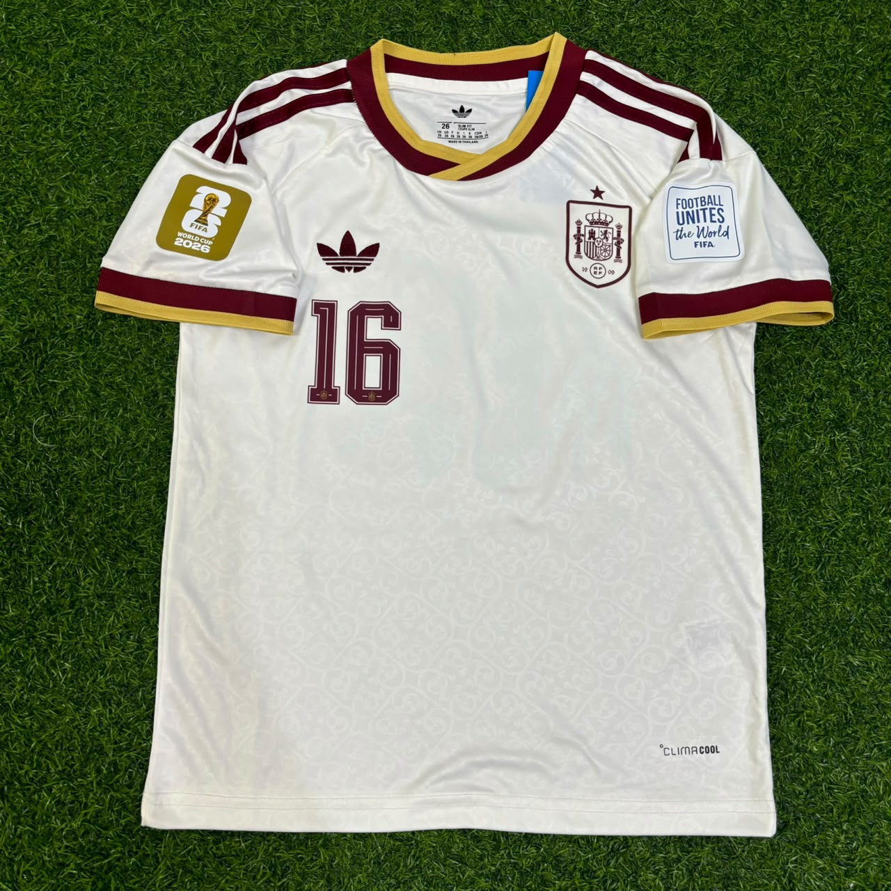 Rodri #16 Spain 2026 World Cup Away Jersey Trikot Maillot