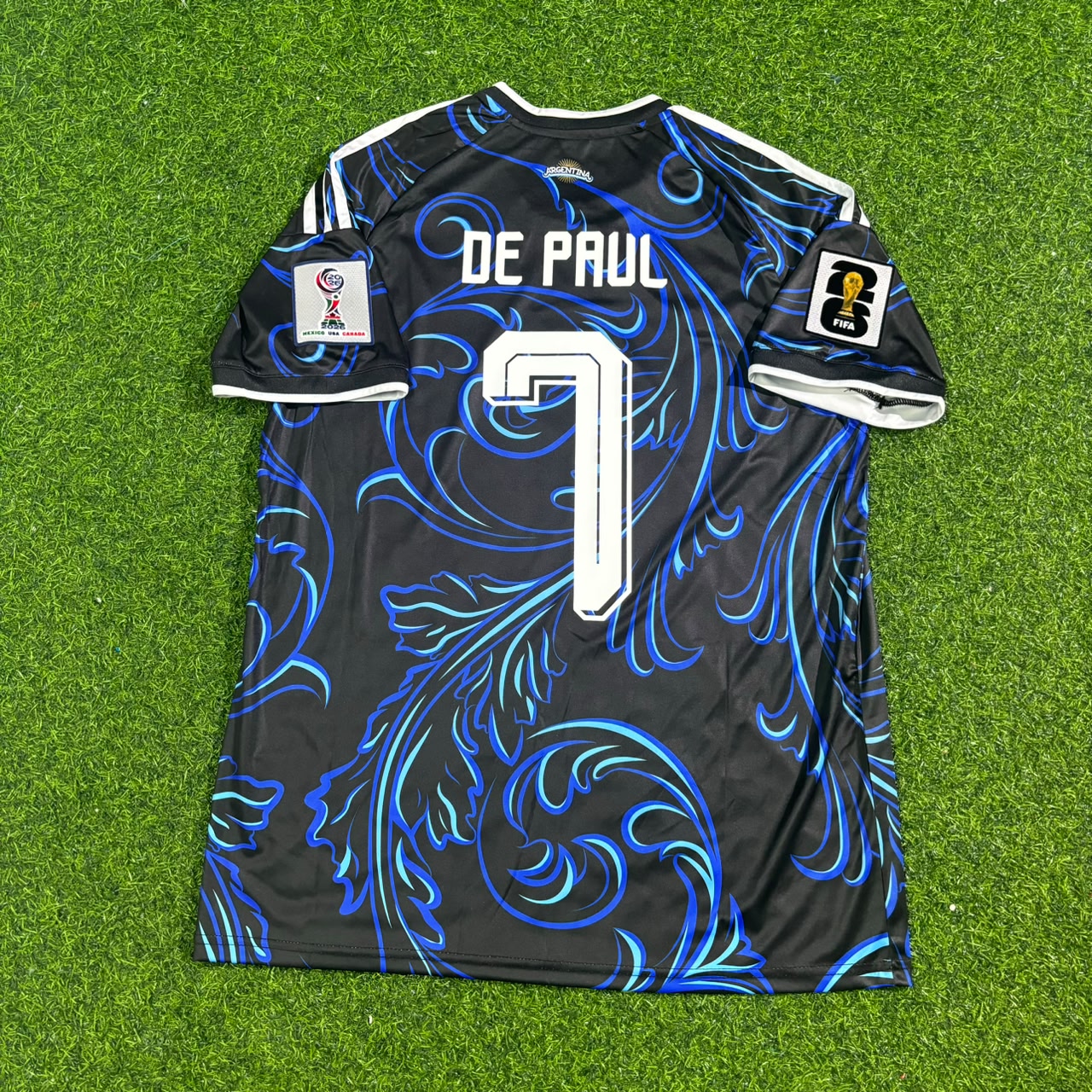Rodrigo de Paul #7 Argentina 2026 World Cup New Season Football Jersey Kit